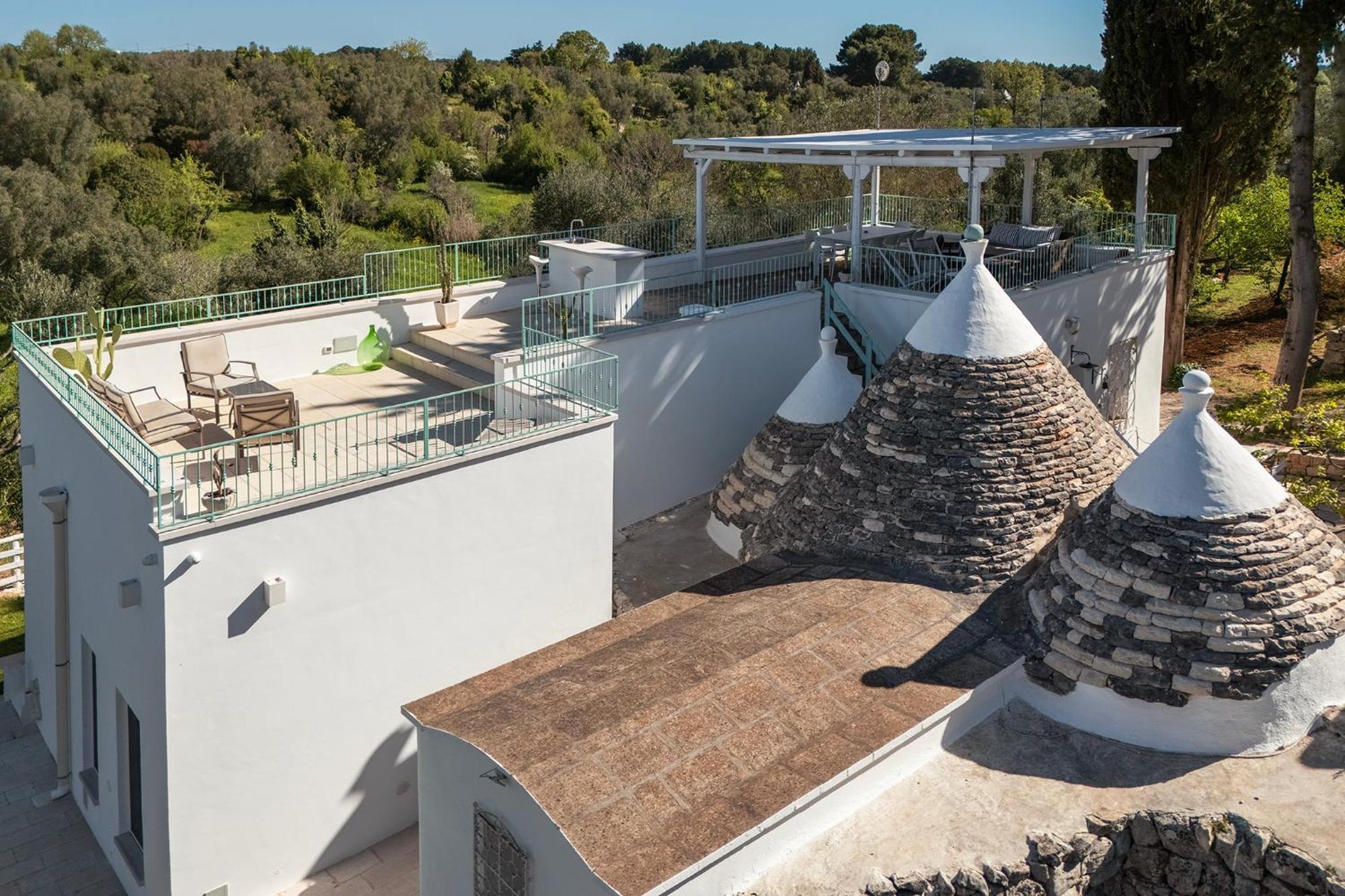 Trullo Turchese Fabiola Villa Ceglie Messapica Bagian luar foto